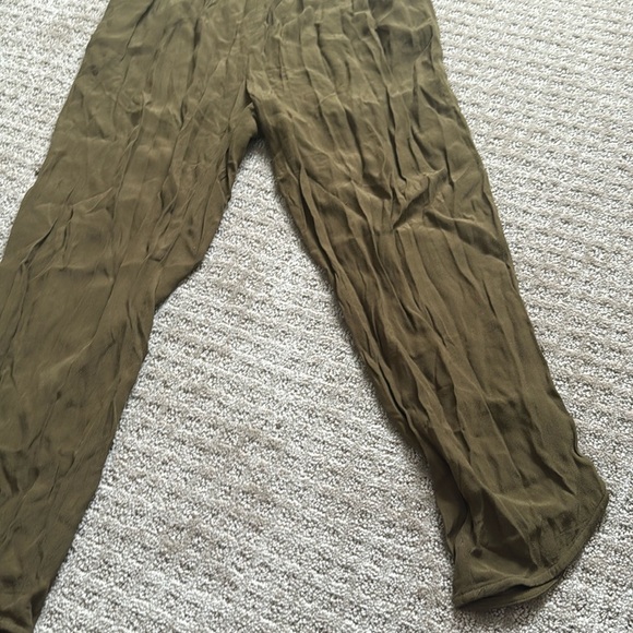 Anthropologie Leifsdottir Sani Green Surplice Wrap Jumpsuit size 4 - Picture 7 of 11